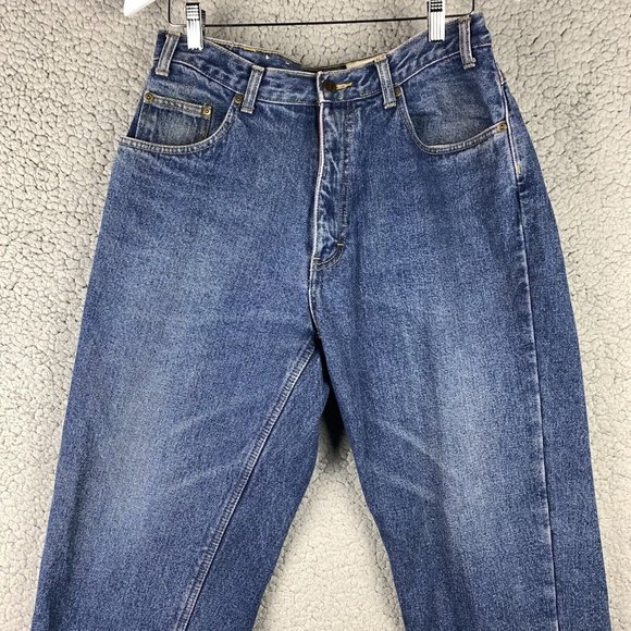 Vintage EDDIE BAUER Flannel Lined Jeans Straight Men's 34x30 (32x29.5 ACTUAL) - Picture 4 of 16